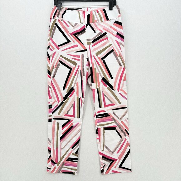 Joseph Ribkoff Pants Womens 12 Millenium Straight Ankle Pull On Old Money EUC - Picture 1 of 12